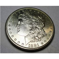 1881 S BU PL Morgan Silver Dollar