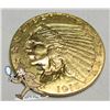 Image 1 : 1915 $2.5 Gold Indian XF AU Grade
