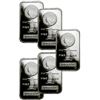 Image 1 : 5 pcs. 1 oz. Morgan Design Silver Bars