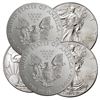 Image 1 : (5) US Silver Eagles - Random Dates