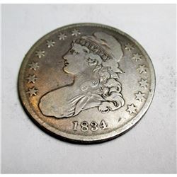 1834 VG Grade Bust Half Dollar