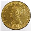 Image 1 : 1881 $ 10 Gold Liberty Eagle