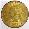 Image 1 : 1907 $ 10 Gold Liberty Eagle