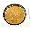 Image 1 : 1881 $ 5 Gold Liberty