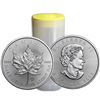Image 1 : (25) Roll of Canadian Silver Maple Leaf's
