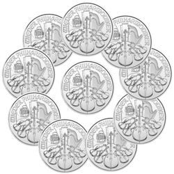 (10) 1 oz Silver Austrian Philharmonics