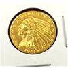 Image 1 : 1911 $2.5 Gold Indian Coin XF AU Grade in 2x2