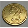 1905 S $5 FIVE Gold Liberty Half Eagle