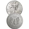 Image 1 : (2) Random Date US Silver Eagles BU Grade