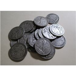 $10 Face Value - 20 pcs Walking Liberty Halves