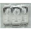 Image 1 : 3 pcs. 1 oz Morgan Design Silver Bars