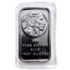Image 1 : 5 oz. Buffalo Design Silver Bar - .999 Pure