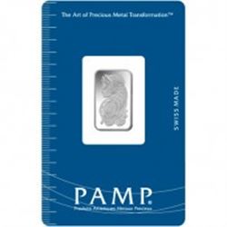 2.5 gram Pamp Suisse SILVER Bar