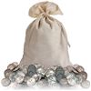 Image 1 : Canvas Bank Bag of 300 Walking Liberty Halves