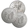 Image 2 : (3) Random Date BU Grade Silver Eagles