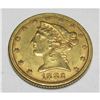 Image 1 : 1882 P $5 Gold Liberty Half Eagle