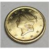 Image 2 : 1854 TYPE ONE Gold Liberty $1