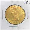Image 1 : 1901 $10 Gold Liberty Eagle