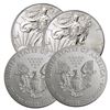 Image 2 : (4)  Random Date US Silver Eagle BU Grade