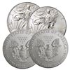 Image 2 : (4) BU Random Date Silver Eagles