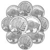 Image 1 : 10 pcs. - 1 oz. Buffalo Design Silver Rounds