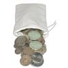 Image 1 : Canvas Bank Bag w/ $50 Face Value 90% Silver