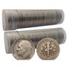 Image 1 : (2) Rolls $10 Face Value Roosevelt Dimes 90%