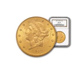 1907 MS 63 NGC $ 20 Gold Liberty