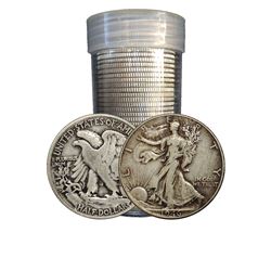 (20) Walking Liberty Halves in Roll