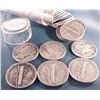 Image 1 : (50) Mercury Dimes -90% Silver in Roll