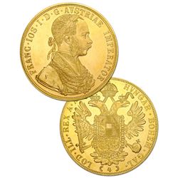 1915 - Austrian 4 Ducat - Proof -