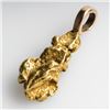 Image 1 : 3.45 gram Gold Nugget with 14k Gold Bail