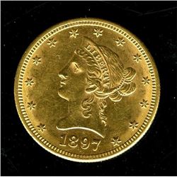 1897 S $ 10 Gold Liberty Eagle