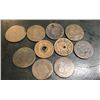 Image 1 : 10 pc. Lot US Large Cents - As FOUND - Fillers