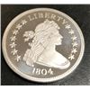 Image 1 : 1804 Design Flowing Hair 1 oz. Silver Round