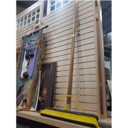 FLOOR SQUEEGIE AND PUSH BROOM