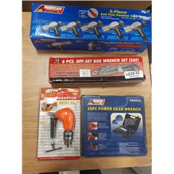 BALL PEIN HAMMERS, OFFSET WRNECH SET, POWER GEAR WRENCH, ANGLE ADAPTOR