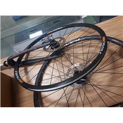 SET OF BIKE RIMS WITH FORKS