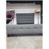 Image 1 : GREY MICROFIBRE QUEEN SZE BED FRAME