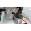 Image 2 : Qty 3 Wall-Mount Stainless Steel Bottle Holders