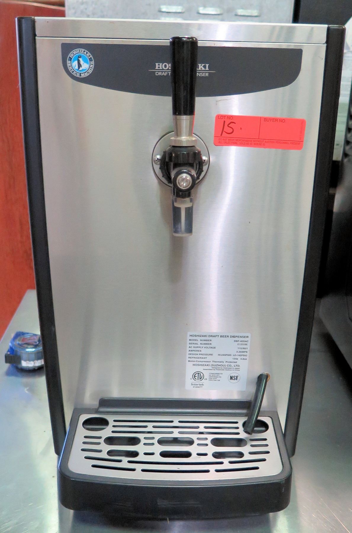 Hoshizaki Self Countertop Beer Dispenser Model Dbf 40sac