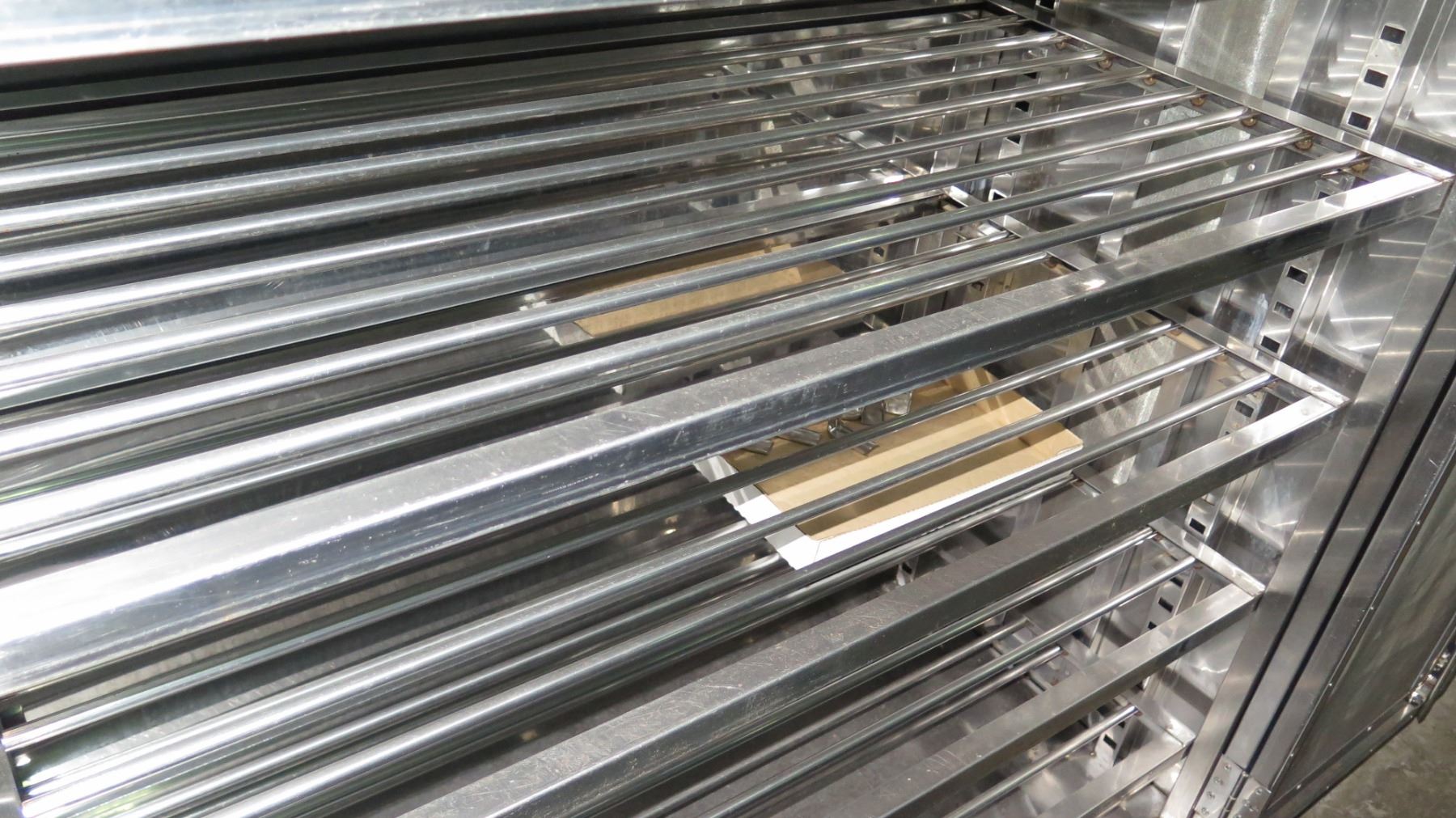 Stainless Steel Swing Door Multi Rack Cabinet W Wheels 49 W