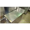Image 2 : Stainless Spacer Table w/ 2 Undershellves 18"W x 36"D x 37" Back Height