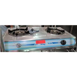 Wing 2 Burner Propane Portable Hot Plate, Model CH808B