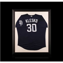 Ryan Klesko Framed Autographed Jersey