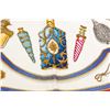 Image 2 : Hermes Red Blue Multicolor Qu'importe le Flacon Catherine Baschet Silk Scarf 90