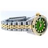 Image 4 : Rolex Ladies 2 Tone Green Vignette Diamond Datejust Wristwatch