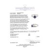 Image 5 : 1.55 ctw Sapphire and Diamond Ring - 18KT White Gold