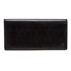 Dunhill Black Leather Bi-Fold Long Wallet