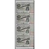 Image 1 : Uncut Sheet of (4) State of Louisiana Baby Bond Obsolete Notes